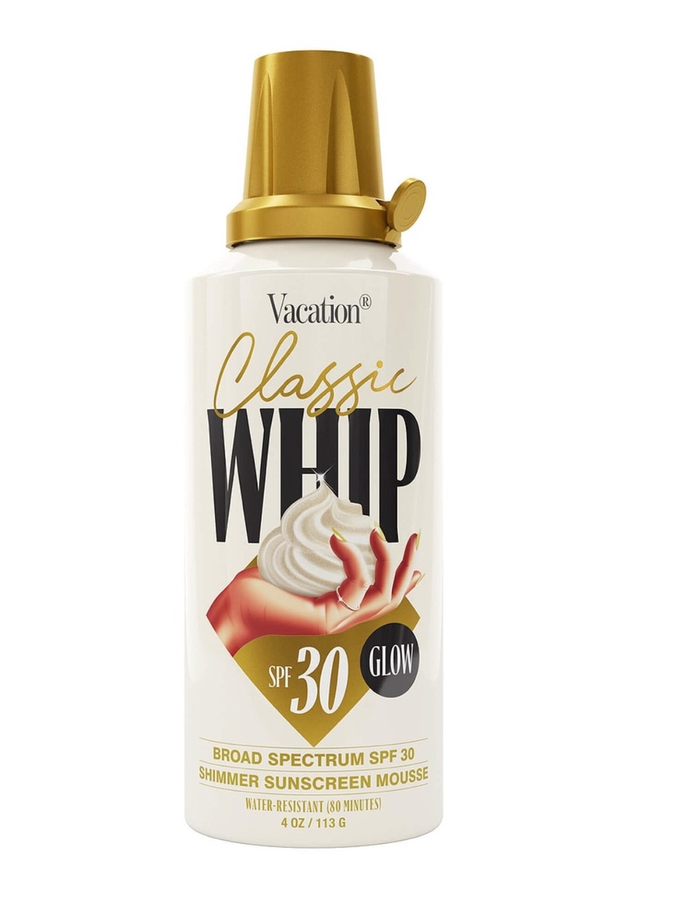 Vacation Classic Whip SPF 30 Shimmer Sunscreen Mousse - New / Sealed
